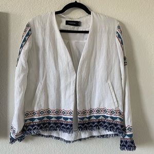 Mink pink linen jacket